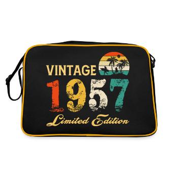 Vintage 1957 Edition Limitée Made In 1957 Anniversaire - Sac Retro - noir/or - Dos