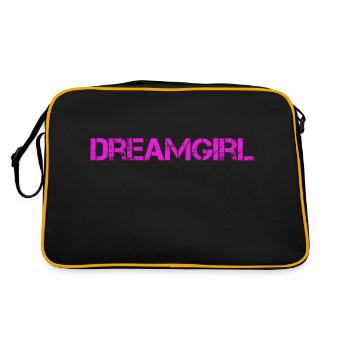 Dreamgirl - Retro Tasche - Schwarz/Gold - Hinten