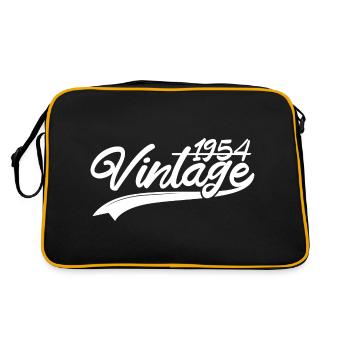 Vintage 1954 Birthday Gift 1954 - Retro Bag - black/gold - Back