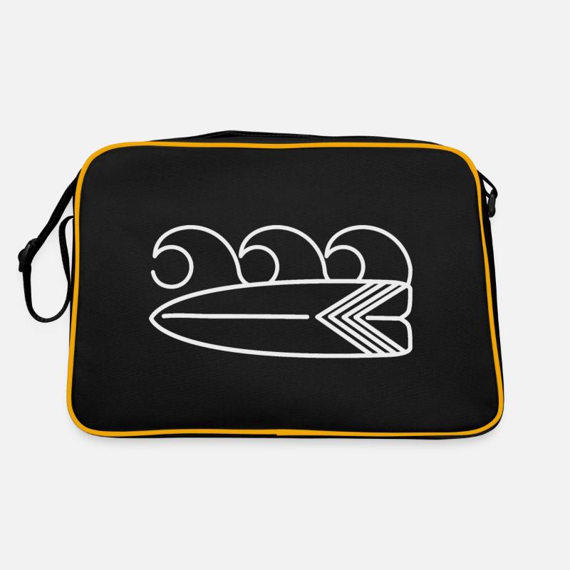 Surfboard - Retro Bag - black/gold