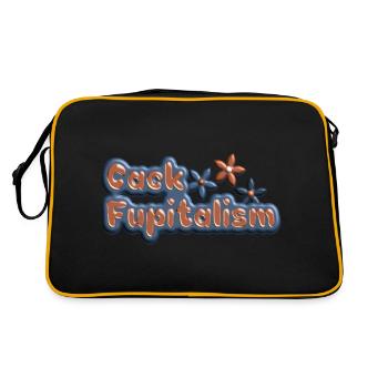 Fupitalisme de Cack - Sac Retro - noir/or - Dos