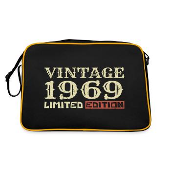 1969 Vintage: 55th Anniversary Unique Retro Gift - Retro Bag - black/gold - Back