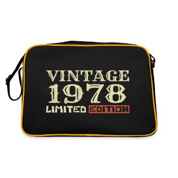 1978 Vintage :46e Anniversaire Cadeau Rétro Unique - Sac Retro - noir/or - Dos