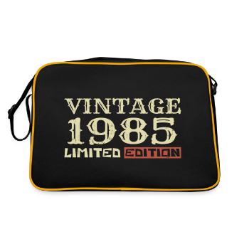 1985 Vintage :39e Anniversaire Cadeau Rétro Unique - Sac Retro - noir/or - Dos