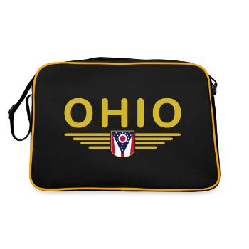 T-shirt de supporter de l'Ohio – Un incontournable pour les fans - Sac Retro - noir/or - Dos