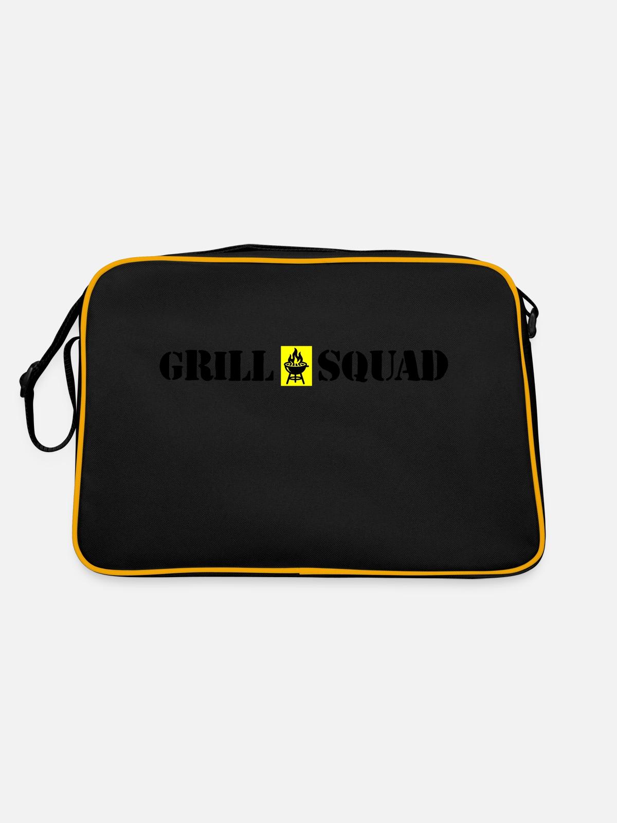 Grill Squad Grilling - Retro Bag - black/gold - Back