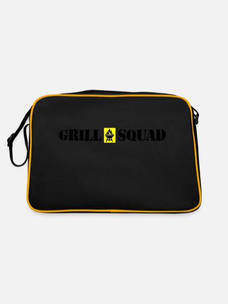 Grill Squad Grilling - Retro Bag - black/gold - Back