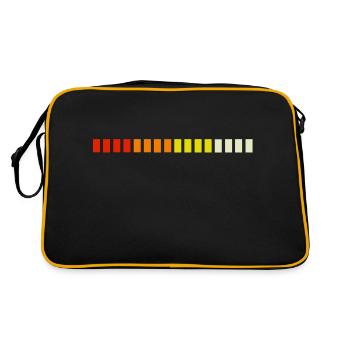 Retro roland inspired design. - Retro Bag - black/gold - Back