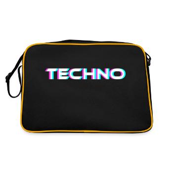 Musique électro techno EDM Hardstyle - Sac Retro - noir/or - Dos