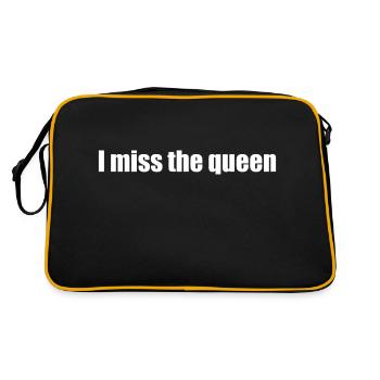 i miss the queen - Retro Bag - black/gold - Back