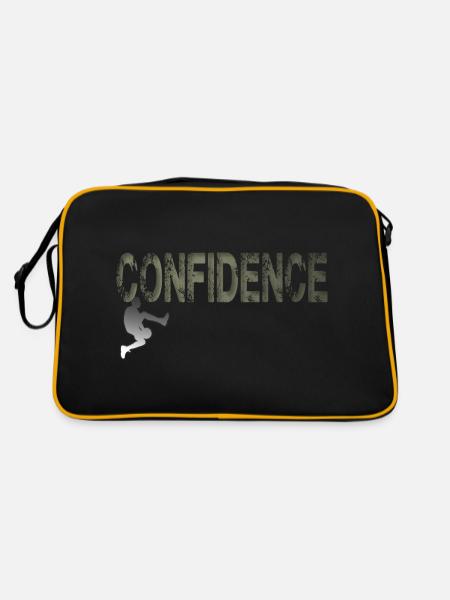 Geschenk , Mann Pulover, Hoodie, modernes Design - Retro Tasche - Schwarz/Gold - Hinten