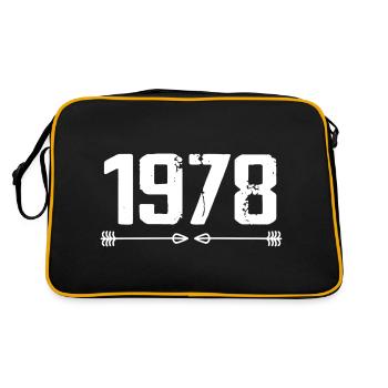 Born in 1978 Vintage 47 Years 48 Birthday Gift - Retro Bag - black/gold - Back