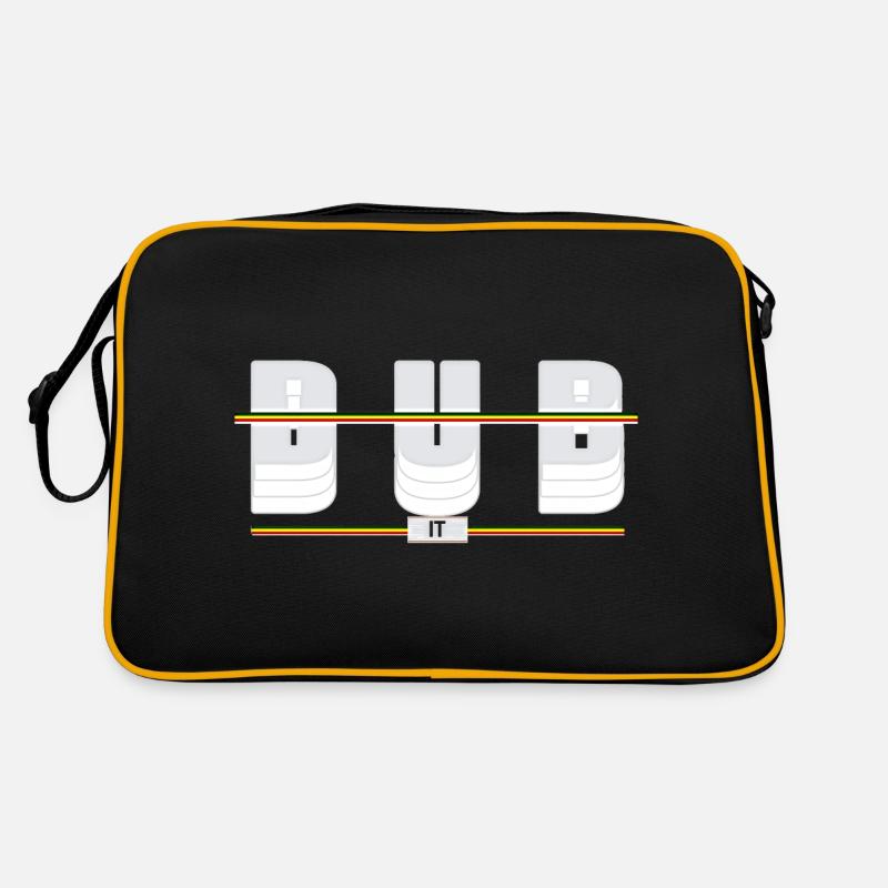 Dub-it Rasta - Retro Tasche - Schwarz/Gold