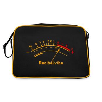 Decibelvibe - Derivative products - VU Meter Color - Retro Bag - black/gold - Back