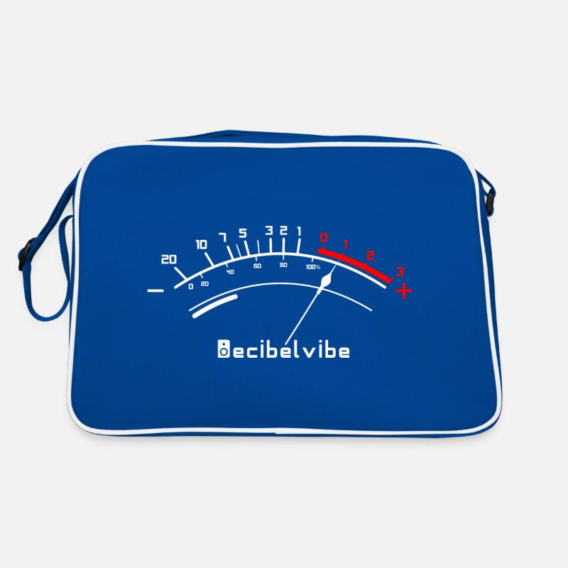 Decibelvibe - Derivate - VU Meter White Retro Tasche