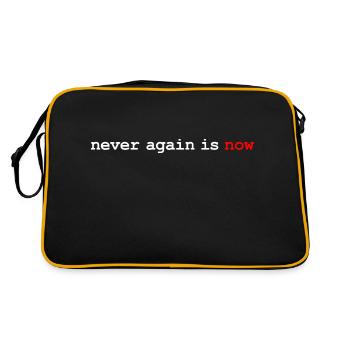 never again is now - Retro Bag - black/gold - Back