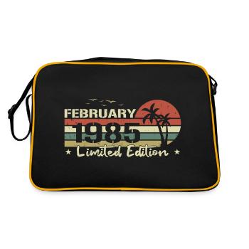 millésime de février 39e anniversaire né 1985 vibe - Sac Retro - noir/or - Dos