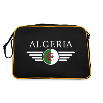 J’aime l’Algérie, T-Shirt Design Style Élégance - Sac Retro - noir/or - Dos