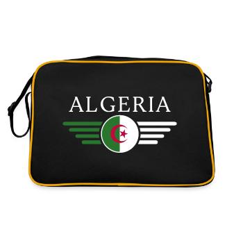 J’aime l’Algérie, T-Shirt Design Style Élégance - Sac Retro - noir/or - Dos