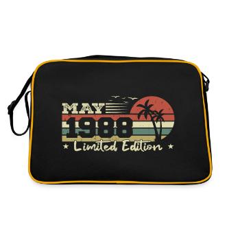 May Vintage 36th Anniversary Born 1988 Vibe - Retro Bag - black/gold - Back