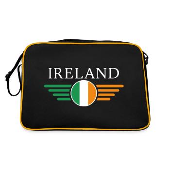I Love Ireland Elegance Style Design T-Shirt - Sac Retro - noir/or - Dos