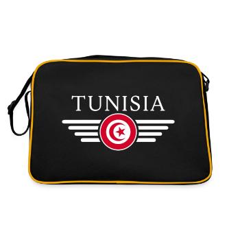 J’aime la Tunisie, T-shirt design style élégance - Sac Retro - noir/or - Dos