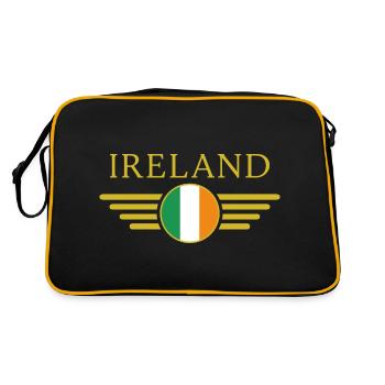 I Love Ireland Elegance Style Design T-Shirt - Sac Retro - noir/or - Dos