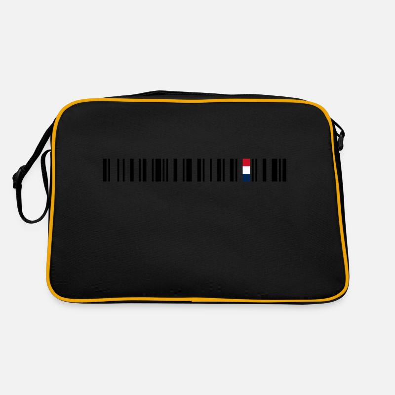 France - Retro Tasche - Schwarz/Gold
