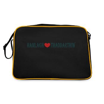motif kabyle hamlagh thaddarthiw - Sac Retro - noir/or - Dos