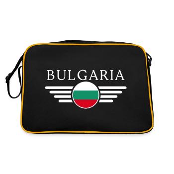 Bulgaria T-Shirt: Charm in Every Stitch - Retro Bag - black/gold - Back