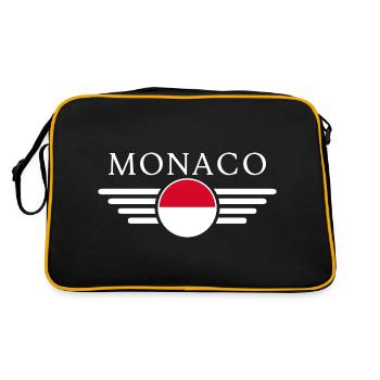 T-shirt Monaco : Glamour, Brillance - Sac Retro - noir/or - Dos