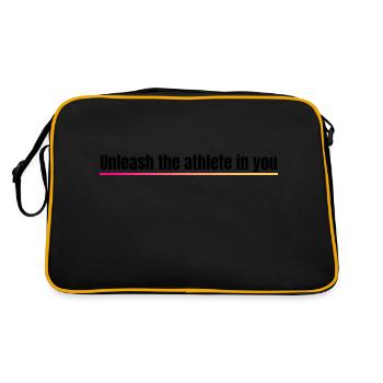 Libérez l'athlète en vous design sportif - Sac Retro - noir/or - Dos