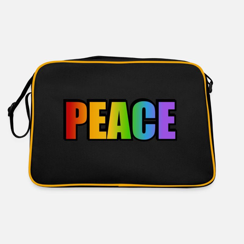 Peace rainbow Retro Bag