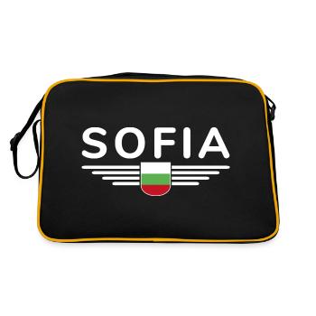 Sofia Design – Fière de la capitale bulgare - Sac Retro - noir/or - Dos