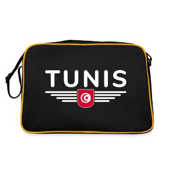 Tunis Design – Pour les amoureux de la capitale - Sac Retro - noir/or - Dos