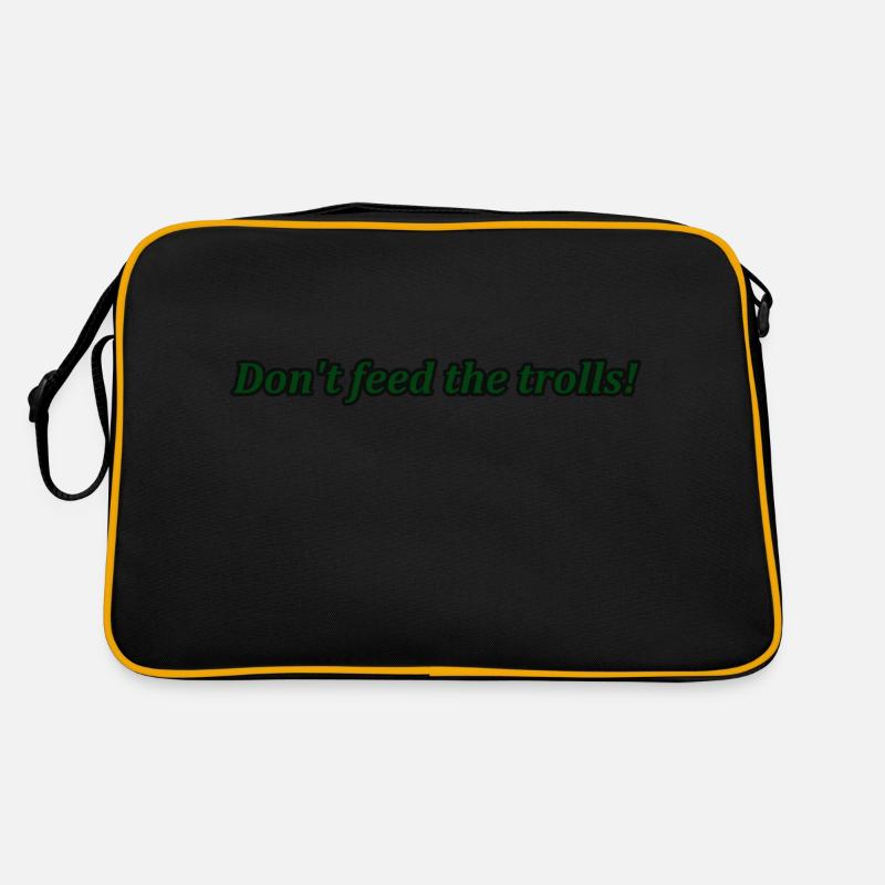 Don't feed the troll! Retro Tasche