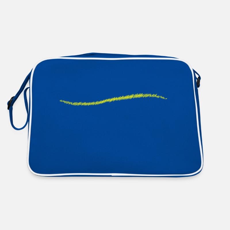 scribbled line | gekritzelter Strich Retro Tasche