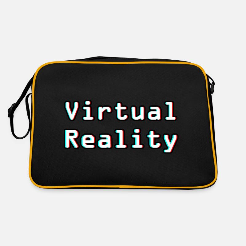Virtual Reality Unleashed - Digitale Kunst Retro Tasche