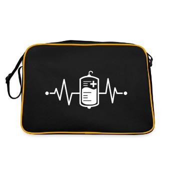 Courbe du cœur vacciné - Pulse Pro Vaccination Vacciner Vacciner - Sac Retro - noir/or - Dos