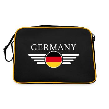 T-shirt Allemagne : Culture, Style, Unicité - Sac Retro - noir/or - Dos