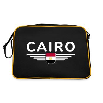 Égypte Fan Tenue T Shirt Design Mode - Sac Retro - noir/or - Dos