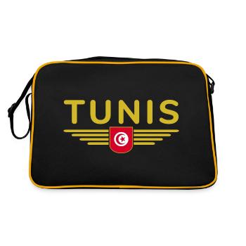 Tunis Design – Pour les amoureux de la capitale - Sac Retro - noir/or - Dos