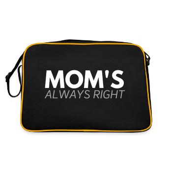 MOM's always right - Retro Bag - black/gold - Back