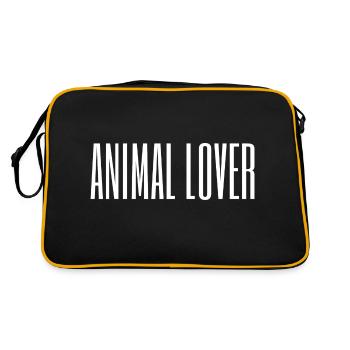 Amoureux des animaux / Ami des animaux / Amoureux des animaux - Sac Retro - noir/or - Dos