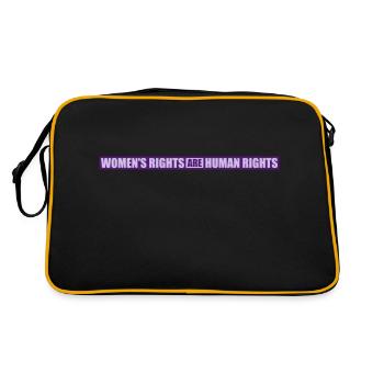 citation féministe sur les droits des femmes - Sac Retro - noir/or - Dos
