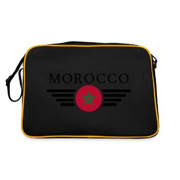 J’aime le Maroc - Sac Retro - noir/or - Dos