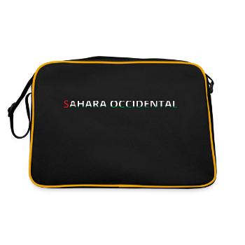 Drapeau Sahara Occidental - Sac Retro - noir/or - Dos