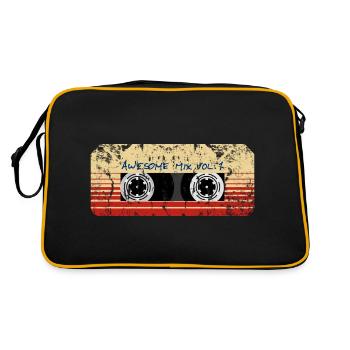 Mix Tape Awesome Vol.1 - Retro Tasche - Schwarz/Gold - Hinten