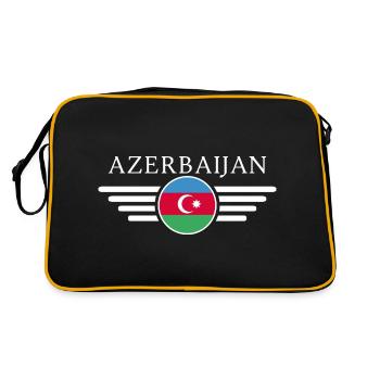 T-shirt Azerbaïdjan : élégance, culture, tradition - Sac Retro - noir/or - Dos