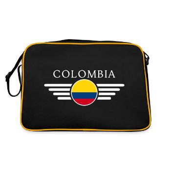 T-shirt design de style colombien - Sac Retro - noir/or - Dos